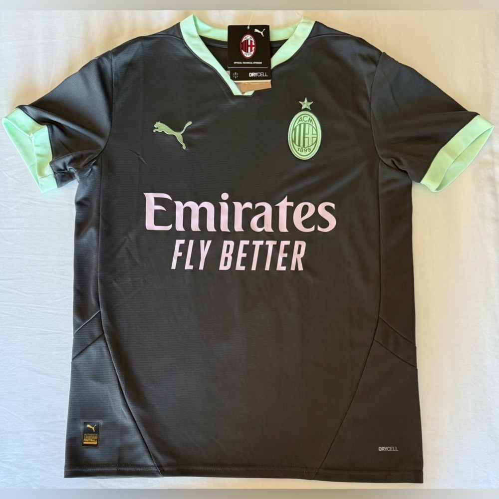 Puma AC Milan 3rd Soccer Jersey 125 Anniversary 775037-03 Youth Sz: Medium